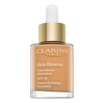 Clarins Skin Illusion Natural Hydrating Foundation tekutý make-up s hydratačným účinkom 107 Beige 30 ml