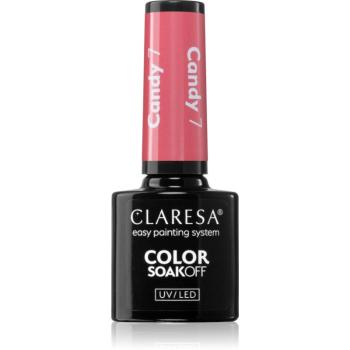 Claresa SoakOff UV/LED Color Candy gélový lak na nechty odtieň 7 5 g