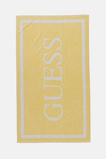 Bavlnený uterák Guess žltá farba, E5GZ13 SG00P