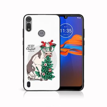 MY ART Kryt s vianočným dizajnom Motorola Moto E6s MERRY CHRISTMAS (074)