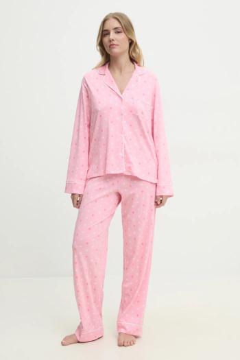 Pyžamo Dkny dámske, ružová farba, YI80042