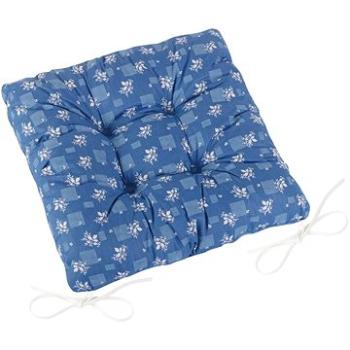 Bellatex Adela prešívaný – 40 × 40 cm, prešívaný – modrotlač (4953)