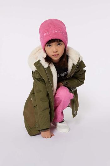 Detská bunda Marc Jacobs zelená farba, W60274