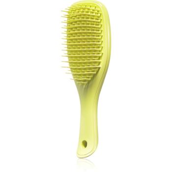Tangle Teezer Ultimate Detangler Mini malá plochá kefa na rovné a kučeravé vlasy Hyper Yellow 1 ks