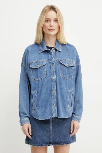 Rifľová bunda Liu Jo prechodná, oversize, UA5165 DS069
