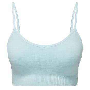 TriDri® Bezšvová športová podprsenka 3D Fit - Nebeský modrý melír | XS