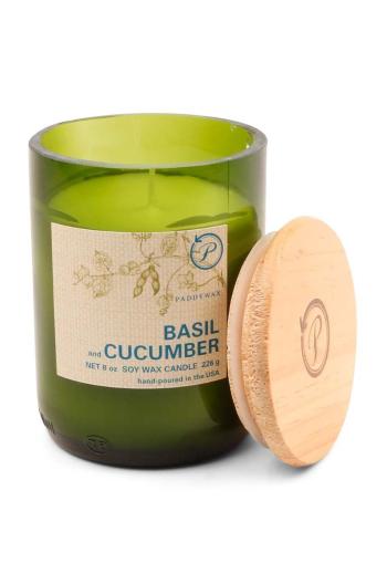 Paddywax Voňavá sójová sviečka Basil & Cucumber 226g