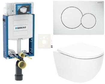 Závesný wc set SAT Fusion na zamurovanie vírové splachovanie SIKOGZTORFUS01