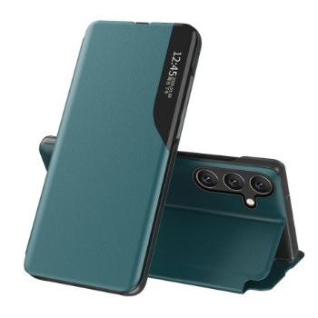 MG Eco Leather View knižkové puzdro na Samsung Galaxy A26, zelené