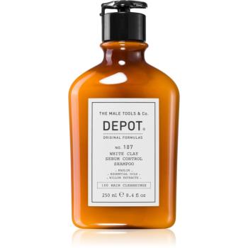 Depot No. 107 White Clay Sebum Control Shampoo čistiaci šampón pre mastné vlasy a vlasovú pokožku 250 ml