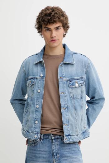 Rifľová bunda Tommy Jeans prechodná, DM0DM21916