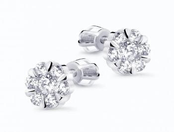 Cutie Diamonds Nádherné náušnice z bieleho zlata s diamantmi DZ8039-30-00-X-2
