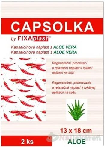 Capsolka - kapsaicínová náplast s Aloe vera 13 cm x 18 cm