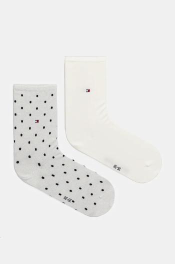 Ponožky Tommy Hilfiger 2-pak dámske, čierna farba, 100001493