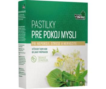 Natur Produkt Pastilky Pre pokoj mysli 20 pastiliek