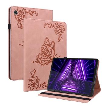 ART Zaklápací obal Lenovo Tab M10 Plus (TB-X606F / TB-X606L / ZA5T0081CZ / ZA5V0206CZ) BUTTERFLY ružový