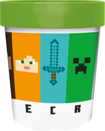 STOR Plastový téglik MINECRAFT 260ml protišmykový