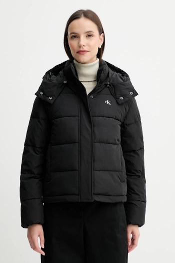 Bunda Calvin Klein Jeans čierna farba, zimná, LV047D513G