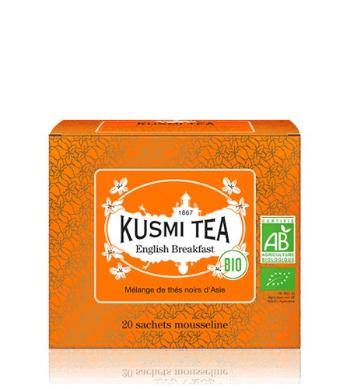 Kusmi Tea English Breakfast 20 mušelínových vreciek BIO 40 g