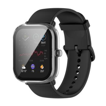 Plastový kryt s ochranným sklom pre Xiaomi Amazfit GTS 2 Mini priehľadný