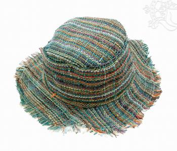 Kender (Hemp) kalap rusztikus stílusban - 34 cm