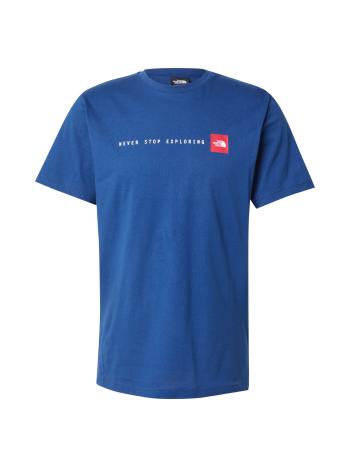 THE NORTH FACE Póló 'NEVER STOP EXPLORING'  kék / piros / fehér