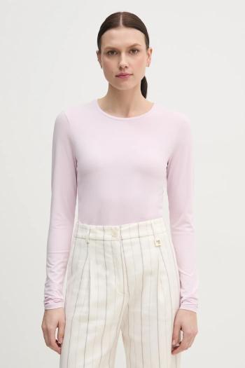 Tričko s dlhým rukávom United Colors of Benetton ružová farba, 3ZQM3M858
