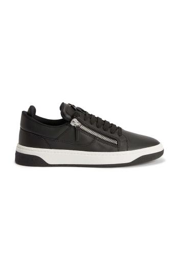 Kožené tenisky Giuseppe Zanotti GZ čierna farba, RM30035.001