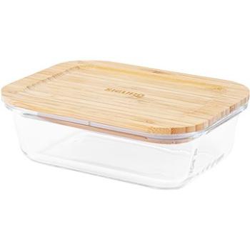 Siguro Dóza na potraviny Glass Seal Bamboo 0,6 l, 6 × 17,5 × 13 cm (SGR-FO-G206BB)