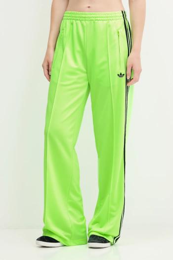Tepláky adidas Originals Firebird zelená farba, s nášivkou, JW1228