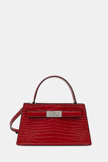 Kožená kabelka Tory Burch Lee Radziwill červená farba, 169568-600