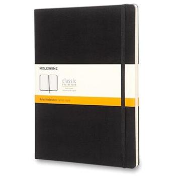 MOLESKINE XL, tvrdé dosky, linkovaný, čierny (QP090)