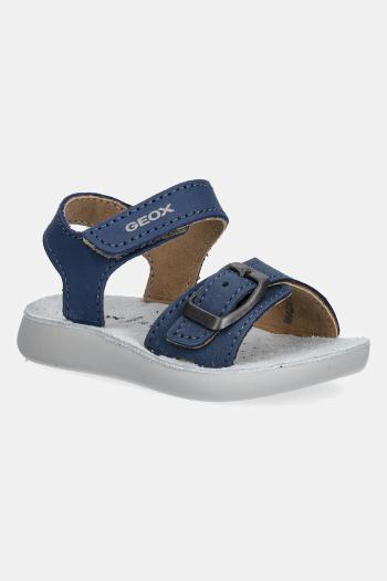 Detské kožené sandále Geox LIGHTFLOPPY tmavomodrá farba, B555SA.00032