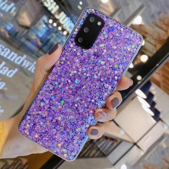 GLITTER ochranný obal Samsung Galaxy A52 / A52s / A52 5G fialový