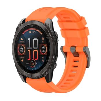 SILICONE Vymeniteľný remienok pre Garmin Fenix 8 47mm oranžový