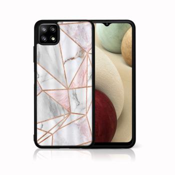 MY ART Silikónový kryt Samsung Galaxy A22 5G PINK MARBLE (143)