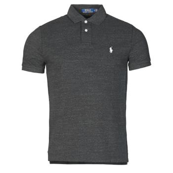 Polo Ralph Lauren  POLO AJUSTE DROIT EN COTON BASIC MESH LOGO PONY PLAYER  Polokošele s krátkym rukávom Čierna