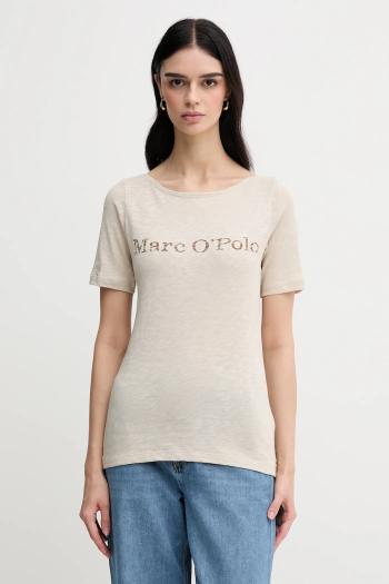 Tričko Marc O'Polo dámske, béžová farba, 504226151231