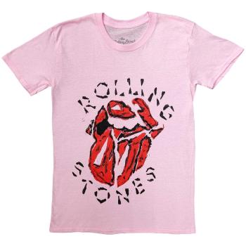 The Rolling Stones tričko Hackney Diamonds Painted Tongue Ružová XXL