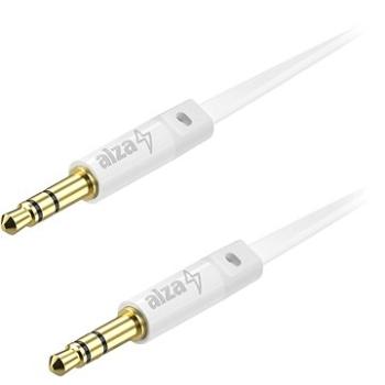Alzapower FlatCore Audio 3,5 mm Jack (M) to 3,5 mm Jack (M) 1 m biely (APW-CBA3JMF01W)