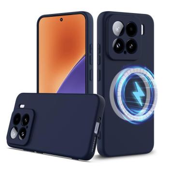 RUBBER MAGSAFE Silikónový kryt pre Xiaomi 15 NAVY BLUE