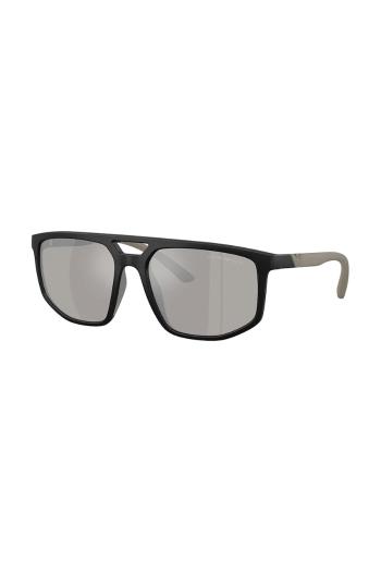Slnečné okuliare Emporio Armani pánske, čierna farba, 0EA4248U