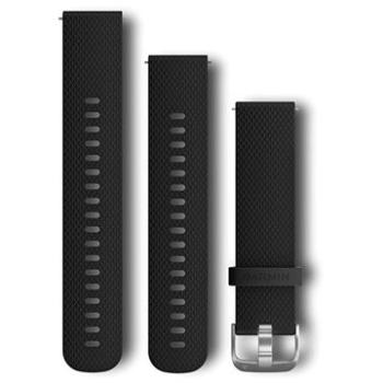 Garmin Quick Release 20 silikónový čierny (strieborná pracka) (010-12561-02)