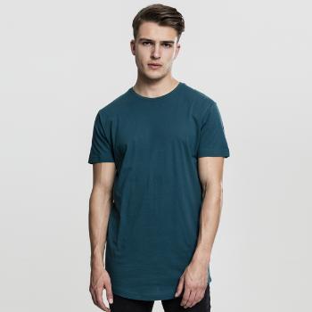 Férfi póló Urban Classics Shaped Long Tee teal