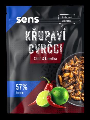 SENS Křupaví a pražení cvrčci - Chilli & Limetka 16 g