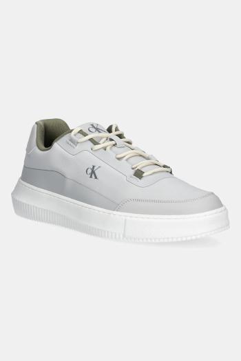 Tenisky Calvin Klein Jeans CHUNKY CUPSOLE TECH RIPSTOP šedá farba, YM0YM01204