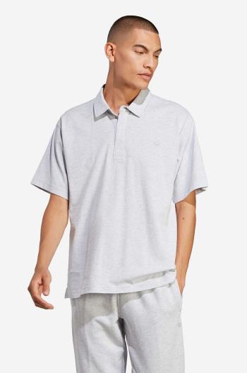 Bavlnené polo tričko adidas Originals Premium Essentials Polo Shirt IC5120-grey, šedá farba, jednofarebné