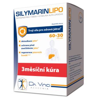 DA VINCI ACADEMIA Silymarin Lipo 60 + 30 kapsúl ZADARMO