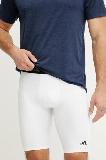 Tréningové šortky adidas Performance Techfit biela farba, IW5838