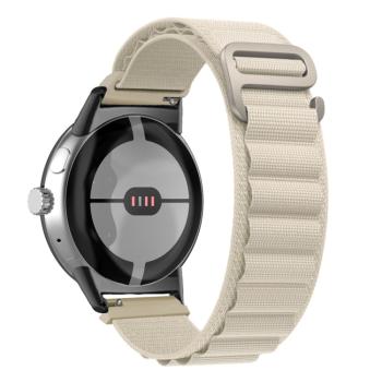 NYLON Vymeniteľný remienok pre Google Pixel Watch / Pixel Watch 2 béžový